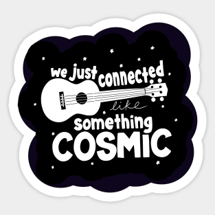 White - Cosmic (Sticker! Not Shirt) Sticker